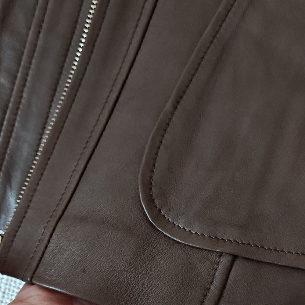 Brown Leather Jacket - image 8